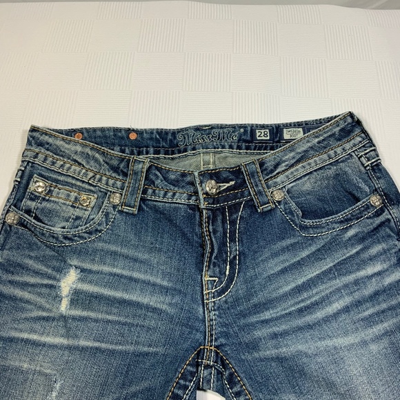 Miss Me Bling Boot Cut Jeans - Size 28 - Picture 3 of 15